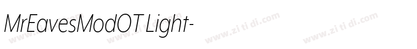 MrEavesModOT Light字体转换 MrEavesModOT Light字体转换